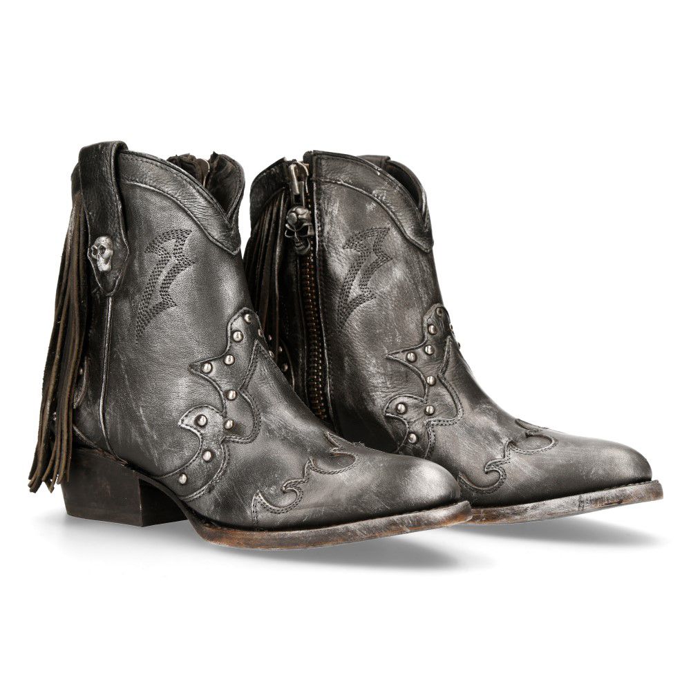 NEW ROCK - WSTM003-S1 - Western Style Pointed Boots