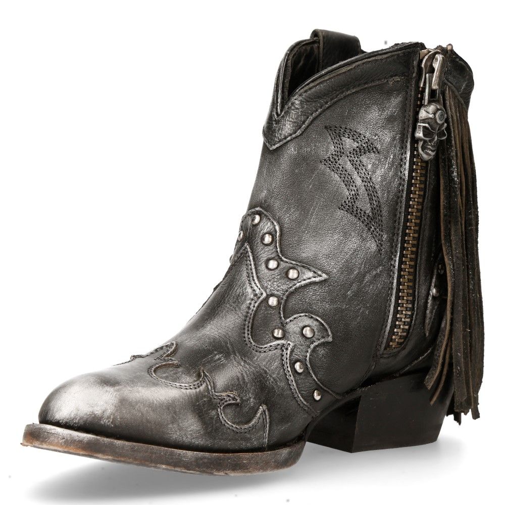 NEW ROCK - WSTM003-S1 - Western Style Pointed Boots