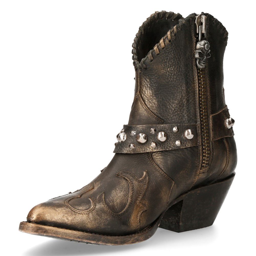 NEW ROCK - WSTM004-S1 - Western Style Pointed Boots