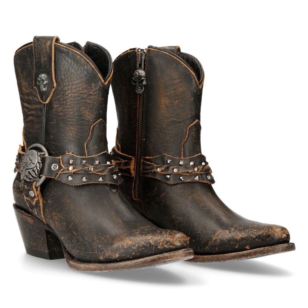 NEW ROCK - WSTM005-S2 - Western Style Pointed Boots