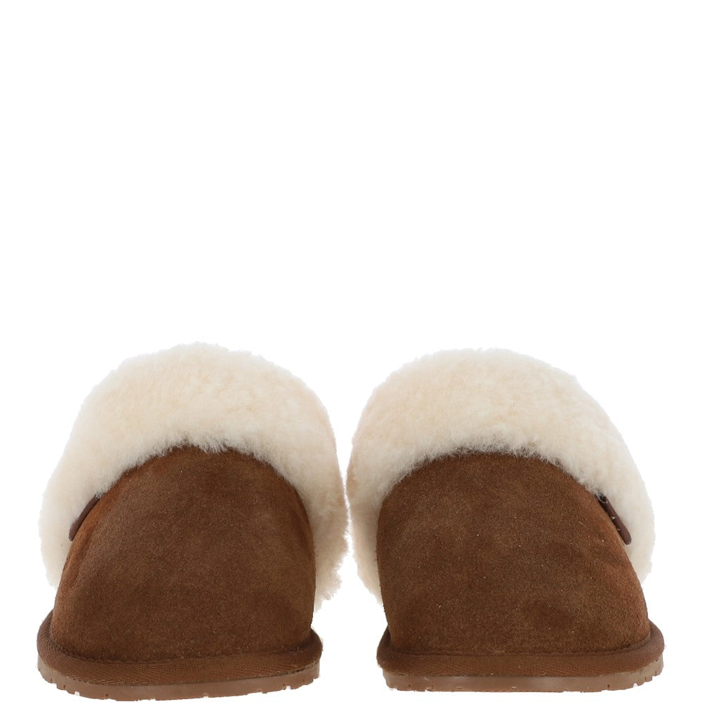 Ladies Chestnut Sheepskin Classic Slip On - Pippa