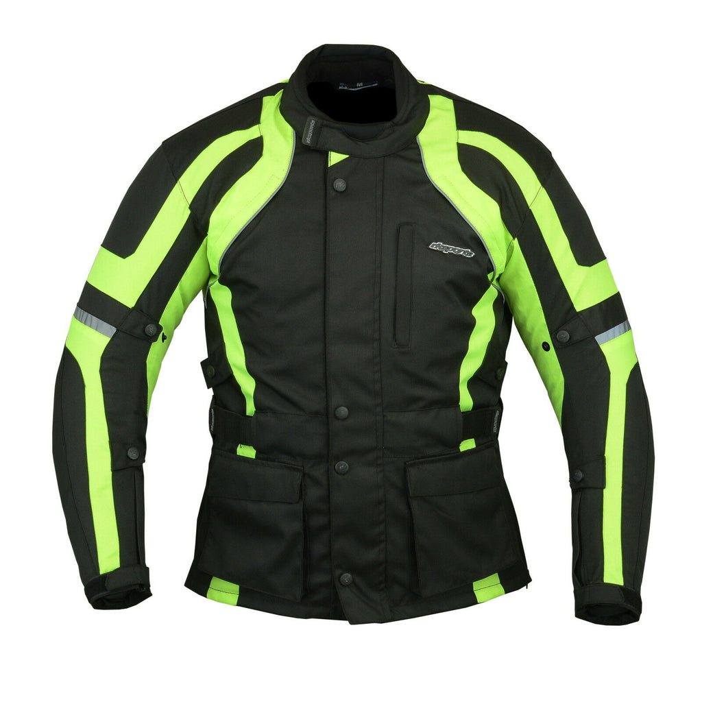 Men's Waterproof Cordura Motorbike Jacket With CE Armour