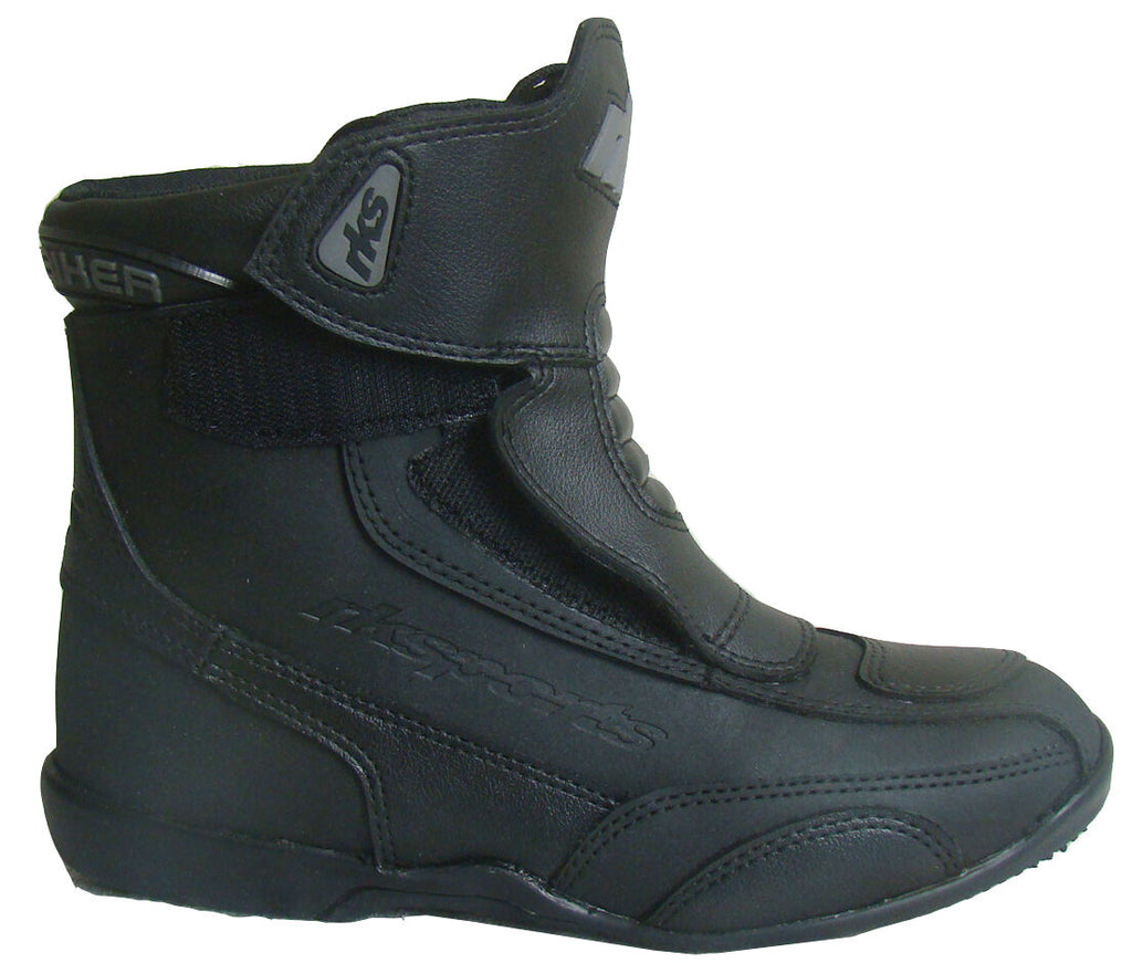 Unisex Leather Water Resist Motorbike Ankle Boots