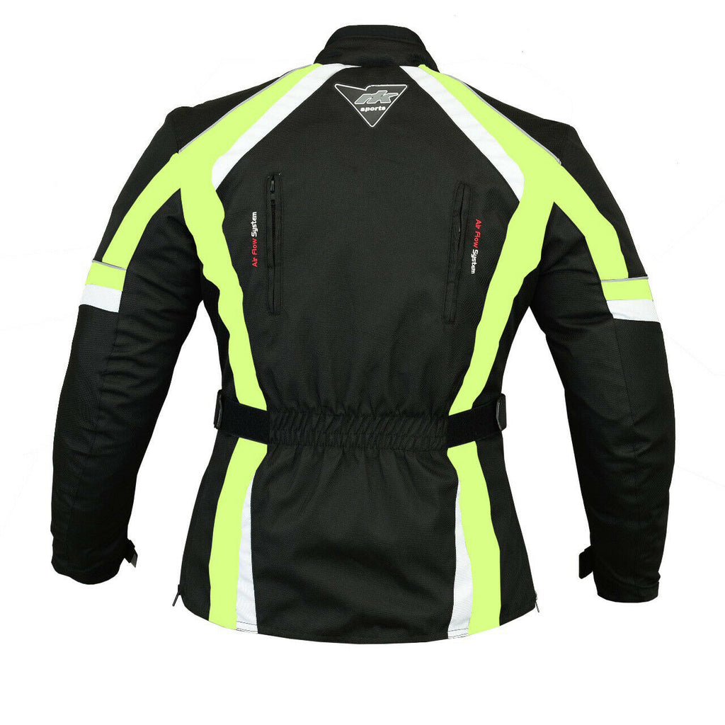 Ladies Cordura Waterproof Biker Jacket With CE Armour