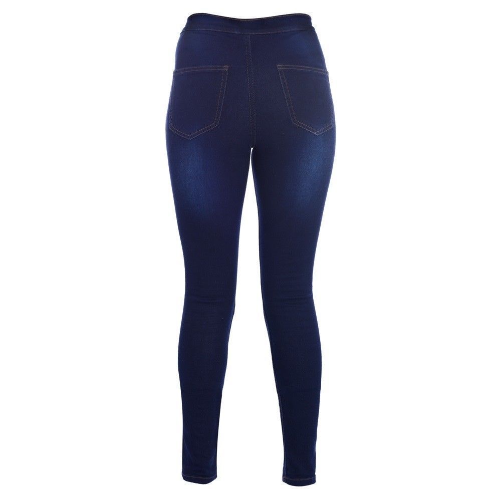 Ladies Denim Motorbike Jeggings With CE Armour