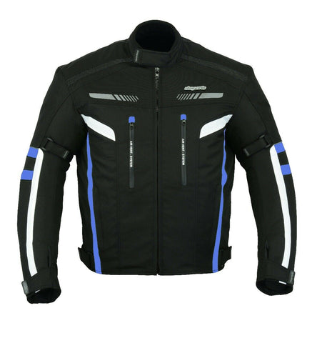 Men's Plus Size Waterproof Cordura Motorbike Jacket With CE Armour